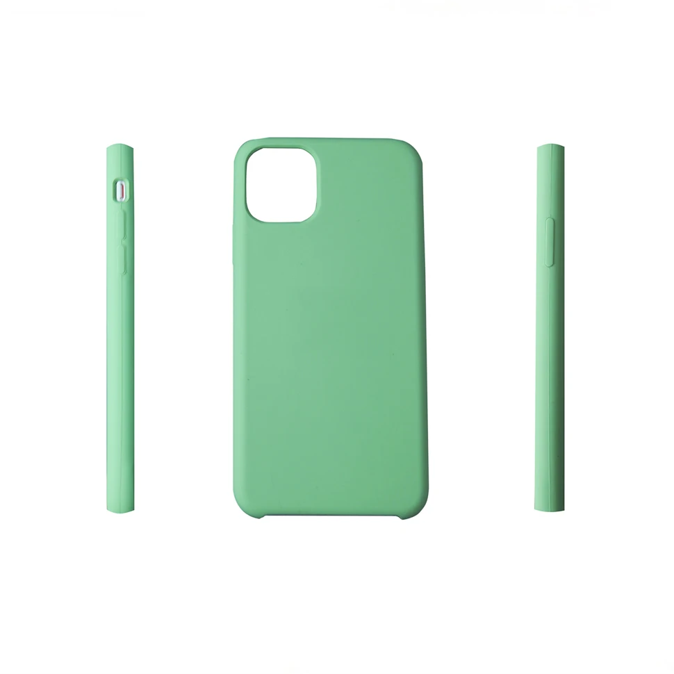 Skin-friendly Liquid Silicone Case for iPhone 3 Sides Polished Silicone Phone Cover for iPhone 12/13 Mini/Pro/Pro Max