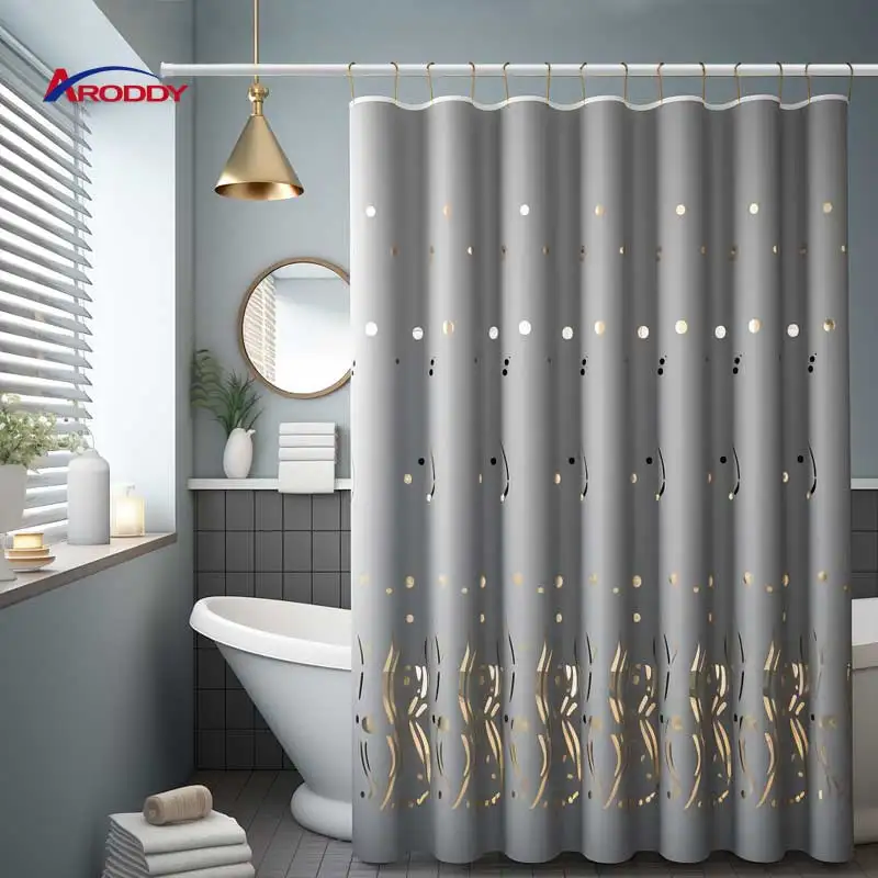 YARUN Luxury New Arrival Wholesale Curtain Pole Extendable Iron Curtain Rods Set Black Adjustable Iron Curtain Rods