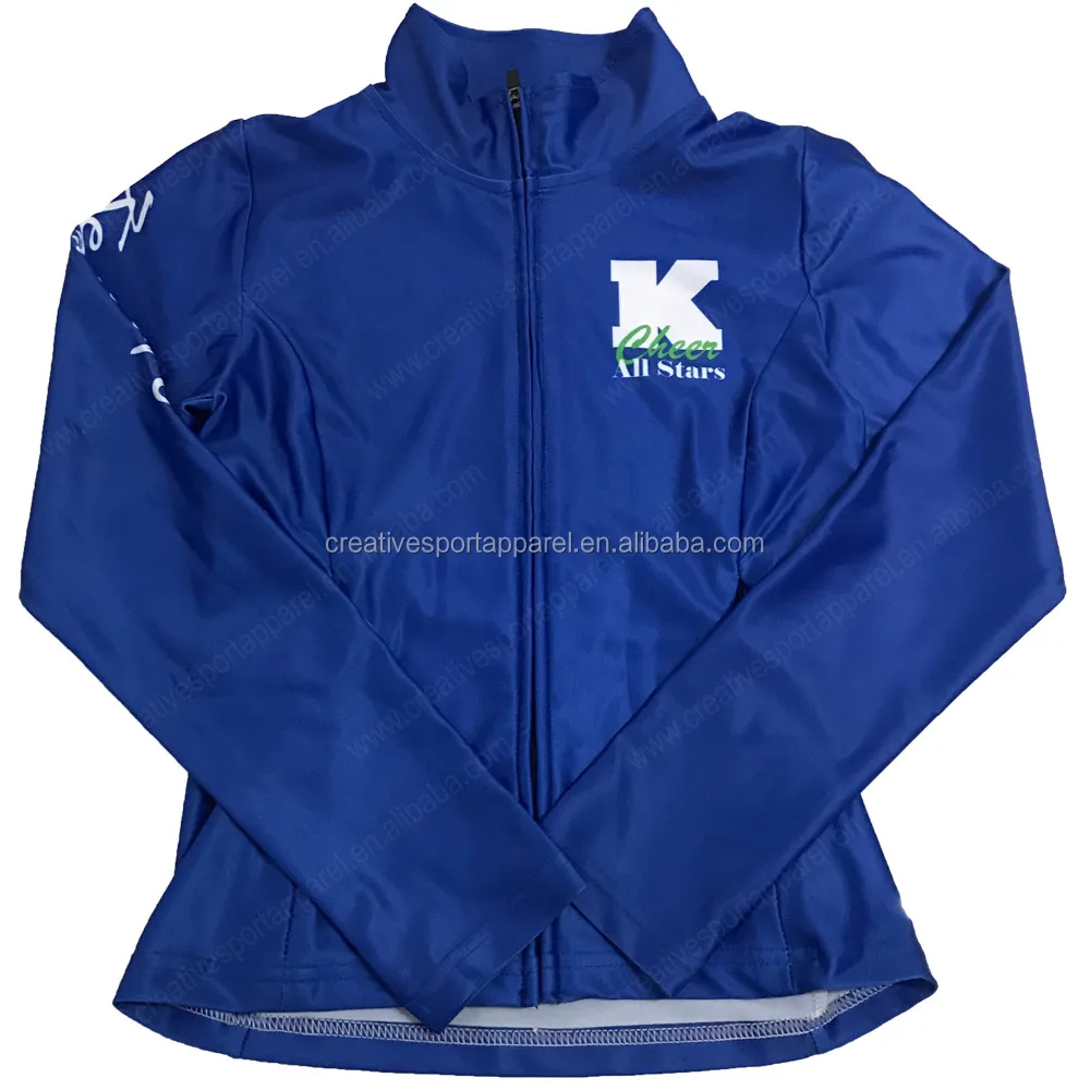 Custom Girls Cheerleading uniforms warmup jackets