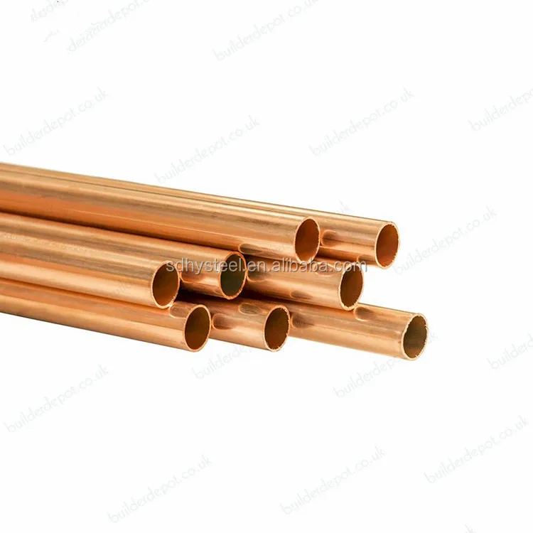 High Quality  Copper Tube 1/2' 5/8' Copper Pipe Straight Copper Tube For Air Conditioner Refrigeration