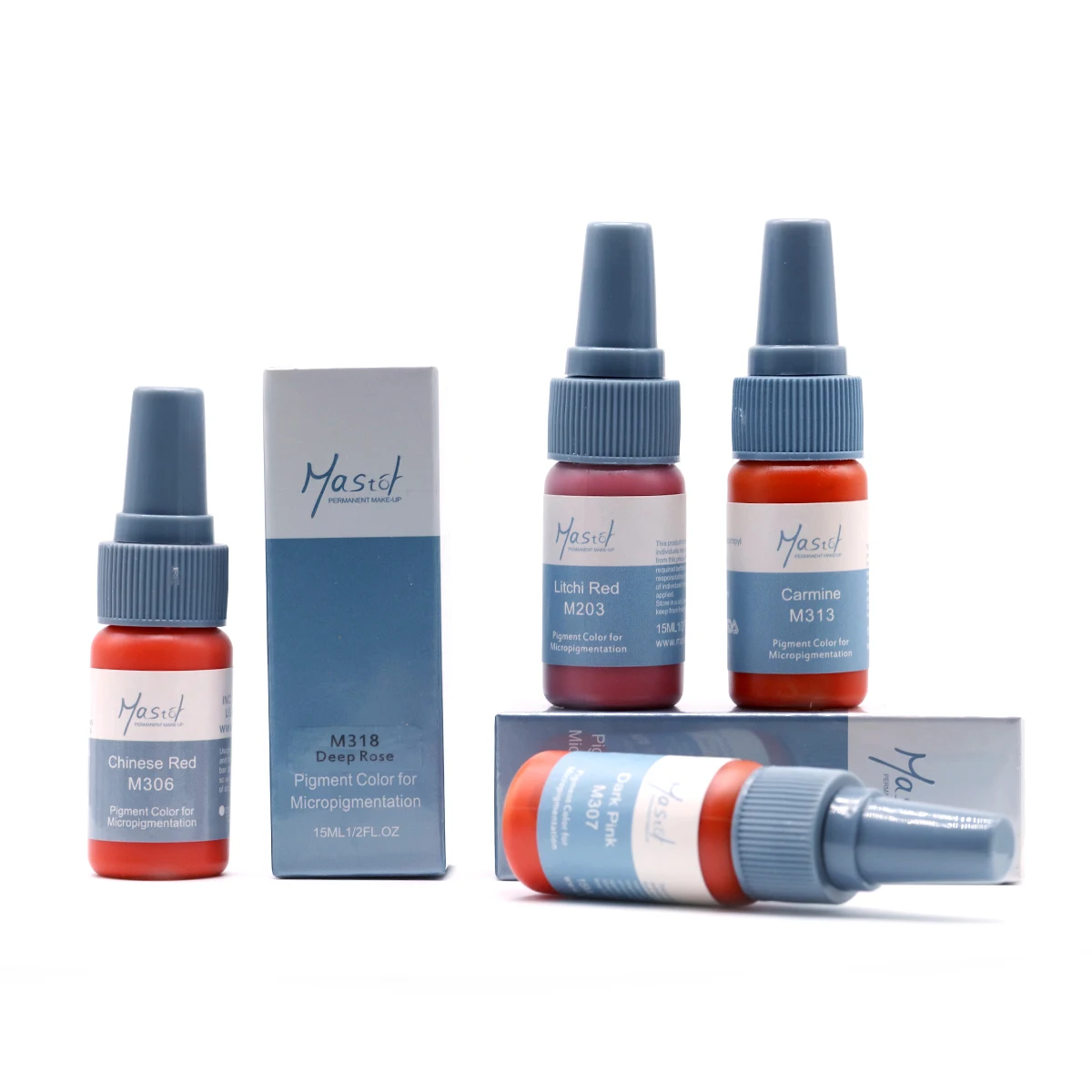Mastor 15ml Permanent Makeup Ink and 61 Colors Tattoo Microblading Supplies Pigment