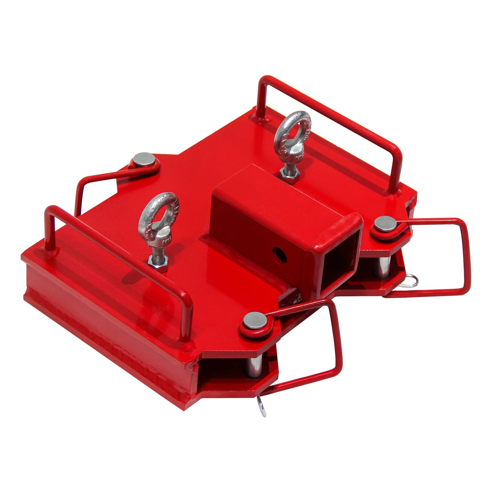 Насадка для прицепа вилочного погрузчика подходит для 2-дюймового приемника, зажим для поддонов, вилки, прицепа, адаптер для буксировки