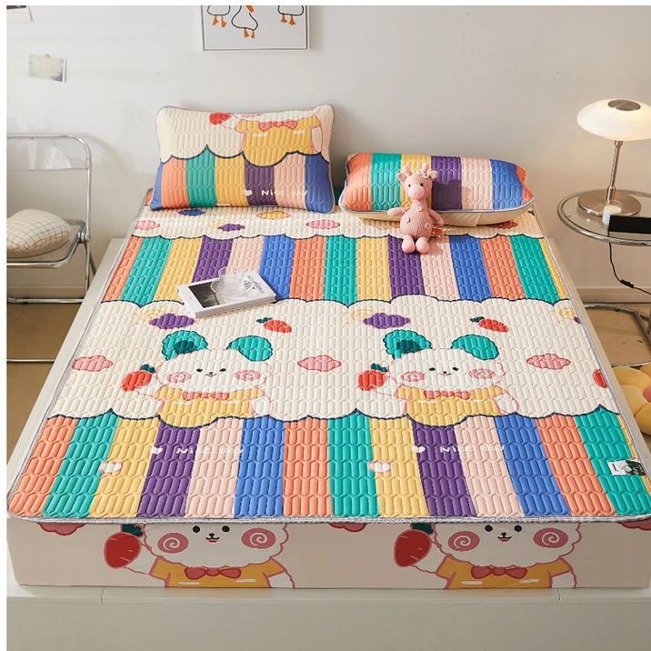 China Supplier Latex Fill Cool Cartoon Dinosaur Astronaut Mattress Cover Bedding Fitted Sheet Set