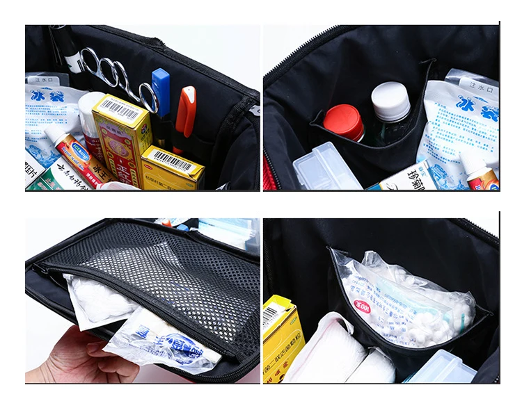 Custom Emergency Medical Bag with Compartment Trauma Bag with Reinforce Bottom Board