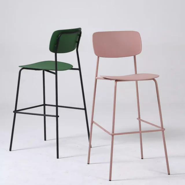 Wholesale plastic Simple Modern High Counter Height Bar Chairs Stools For Kitchen Restaurant Bar Table