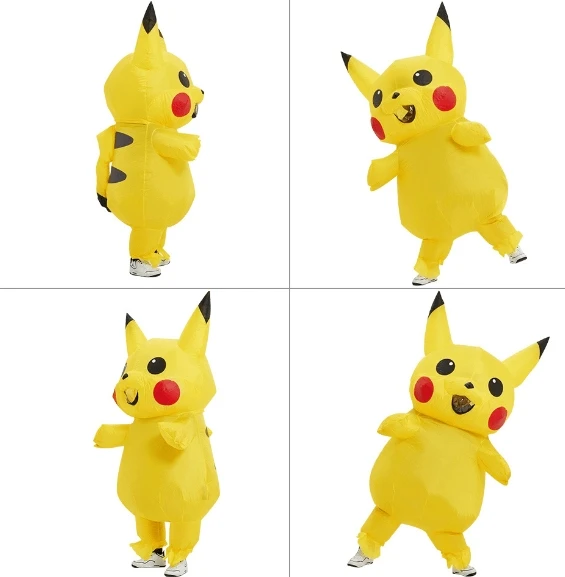 Inflatable Pikachu Costume for Carnival Events - High Quality, Easy-to-Wear Role Play Costume