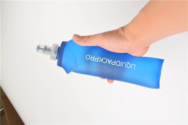 Custom logo folding bottle silicone foldable water kettle BPA free running water bottles