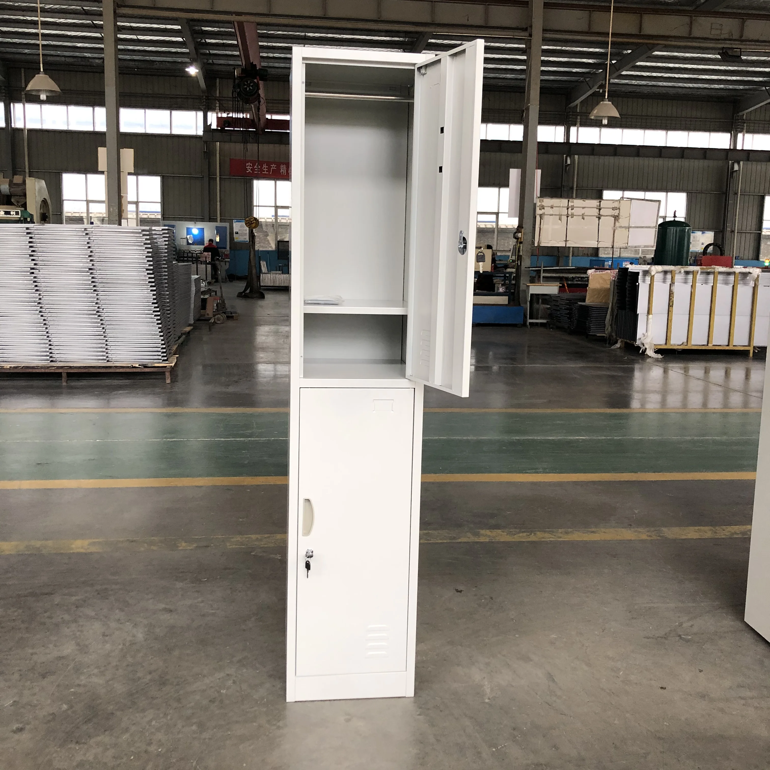 cheap price school metal gym locker furniture 2 door steel locker