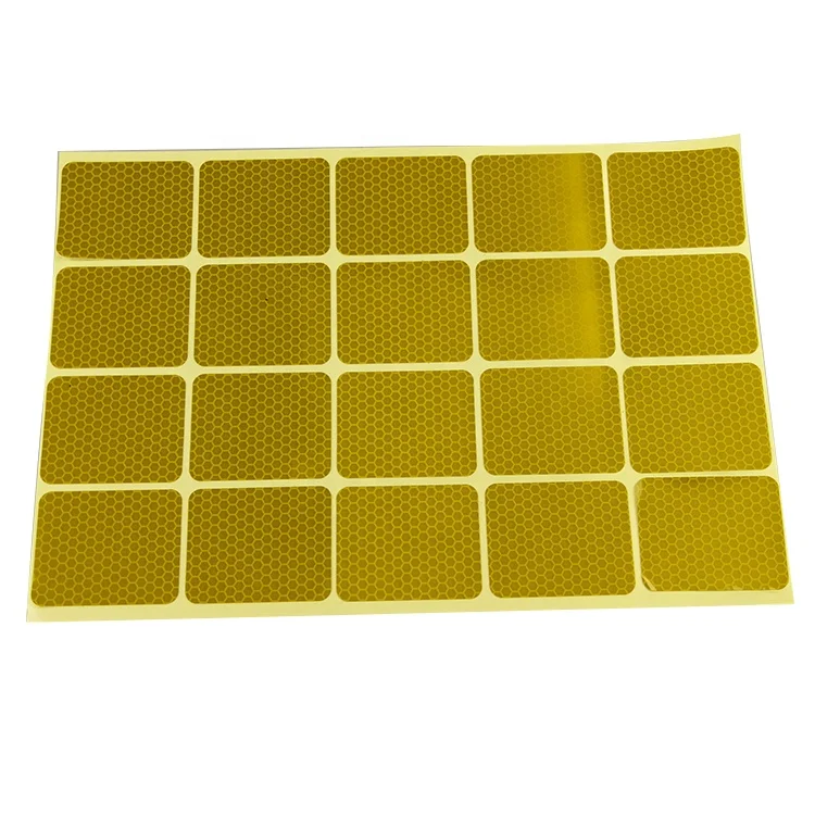 High Visibility Diamond Grade Reflective Bike Helmet Stickers PVC PET Prismatic Hologram Printable Sheeting for Night Riding