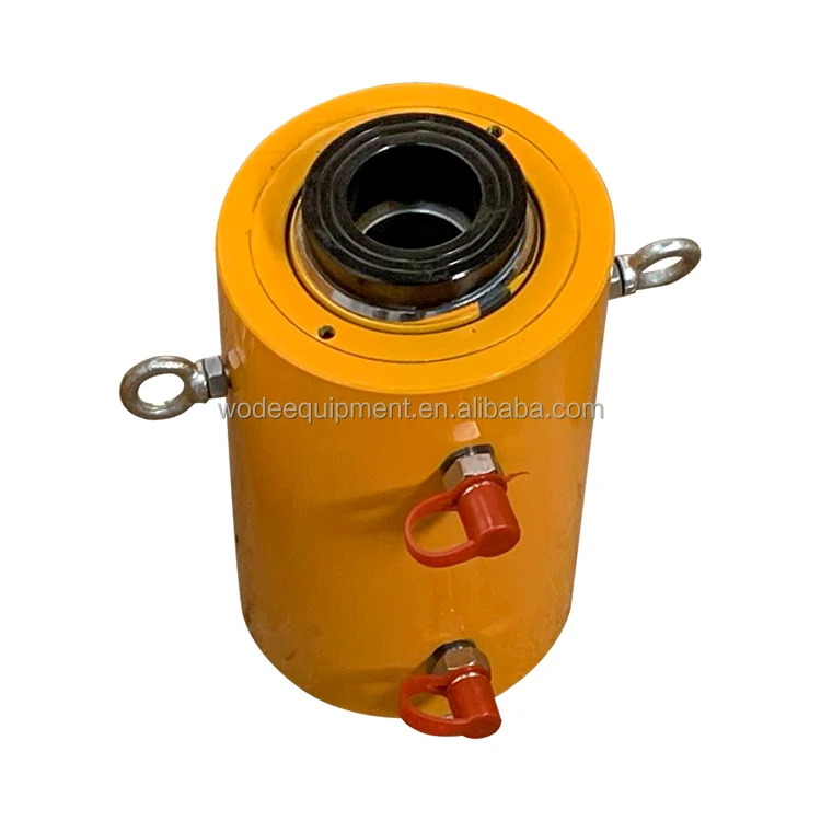 China Manufacturer Double Acting Heavy Duty Hollow Hydraulic Cylinder For Bridge Construction