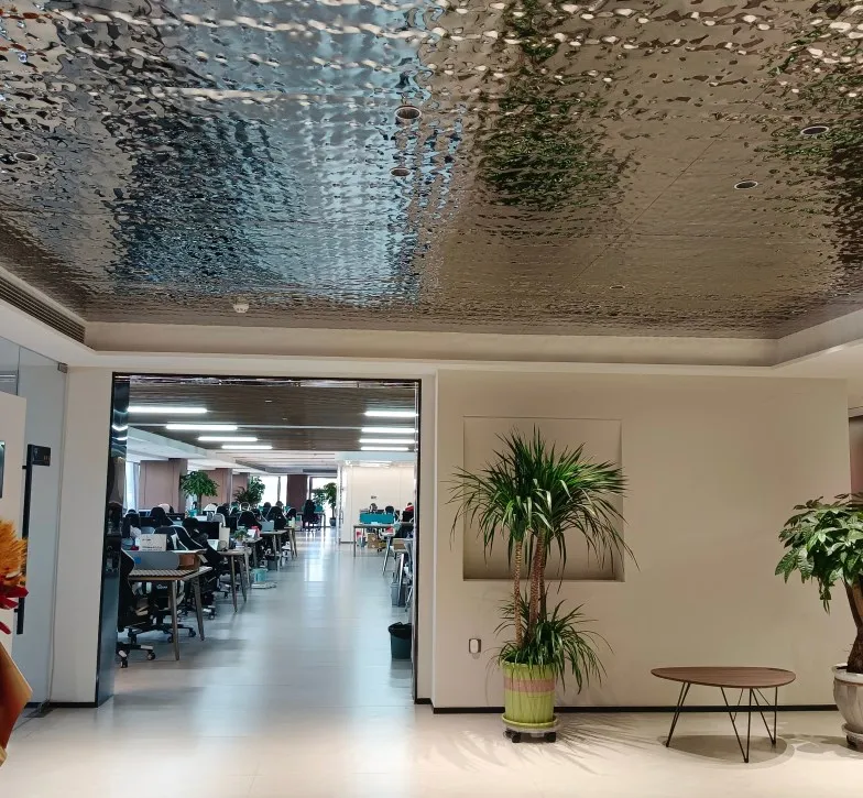 Water Ripple Finish Bamboo Fiber Wall Panel Decorative Building Materials with Water Wave Effect Stainless Wall Panels & Boards
