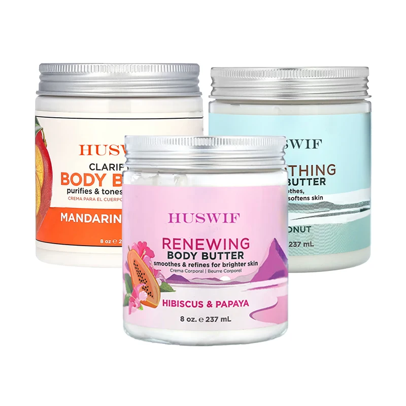 Private Label Wholesale Pure Natural Moisturizing Organic Lighting Rose Shea Mango Whipped Natural Organic Body Butter