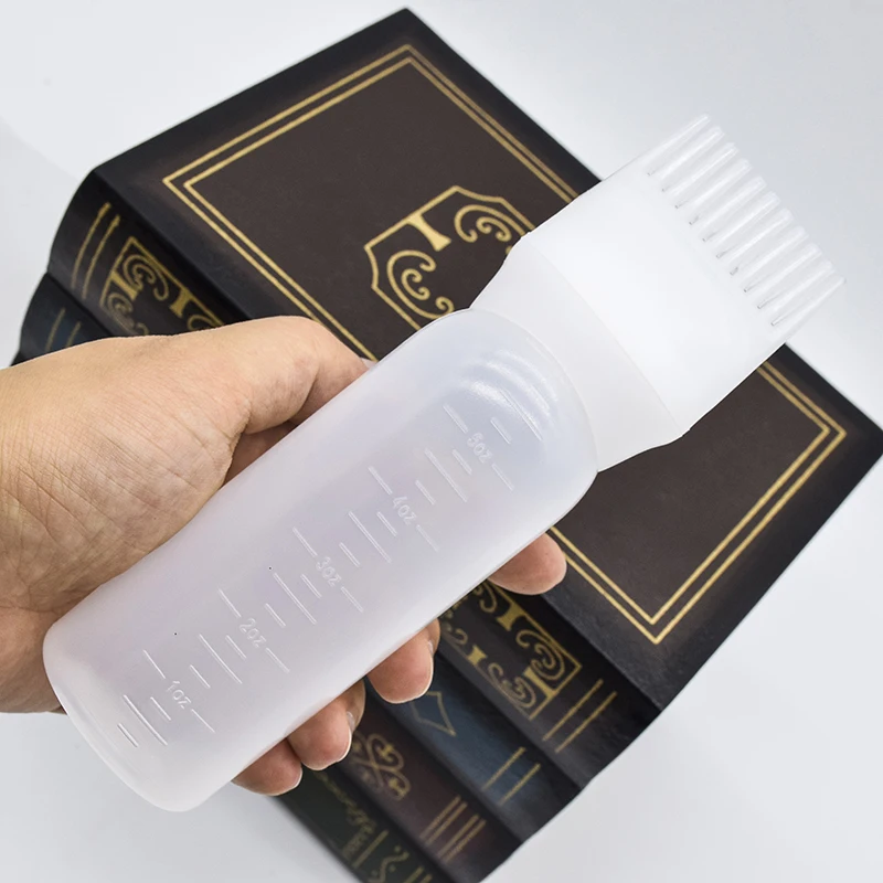 Wholesale 5oz Barbershop Hair Dyeing Applicator Bottle With Brush Comb