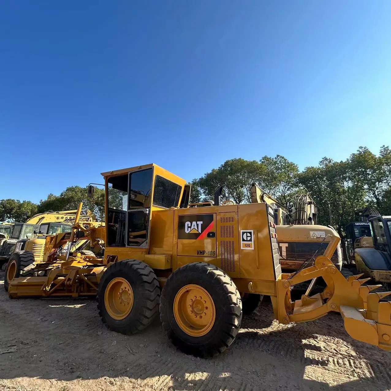 Original Japan Used Cat 12G motor loader Caterpillar 12G excavator easy to operation low maintenance cost
