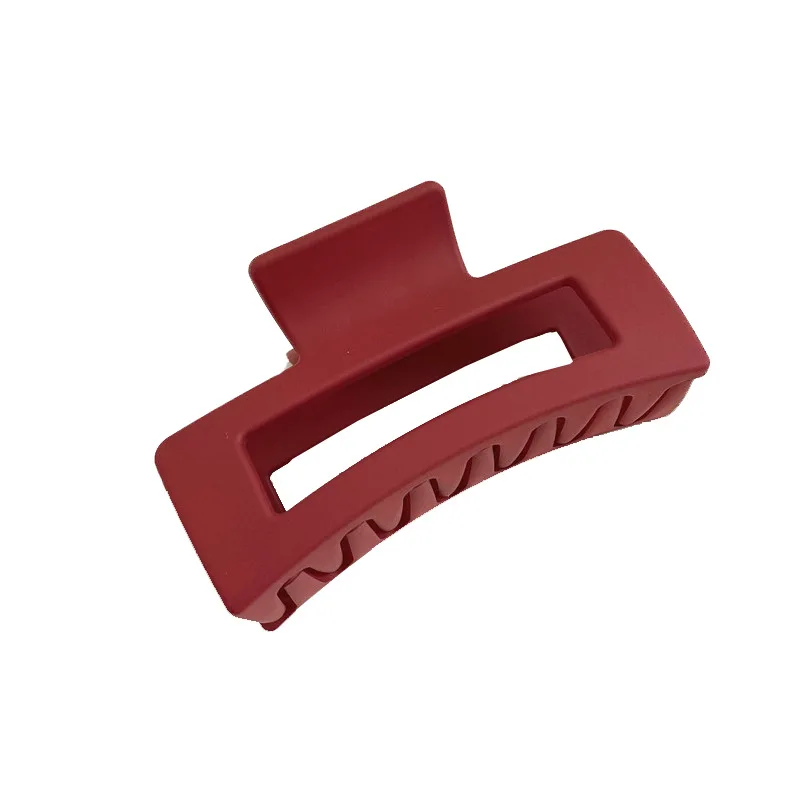 Candy Color Square Large Retro Frosted Matte Acrylic Hair Claw Clip Strong Hold Hair Jaw Clips Accessories For Thick Hair