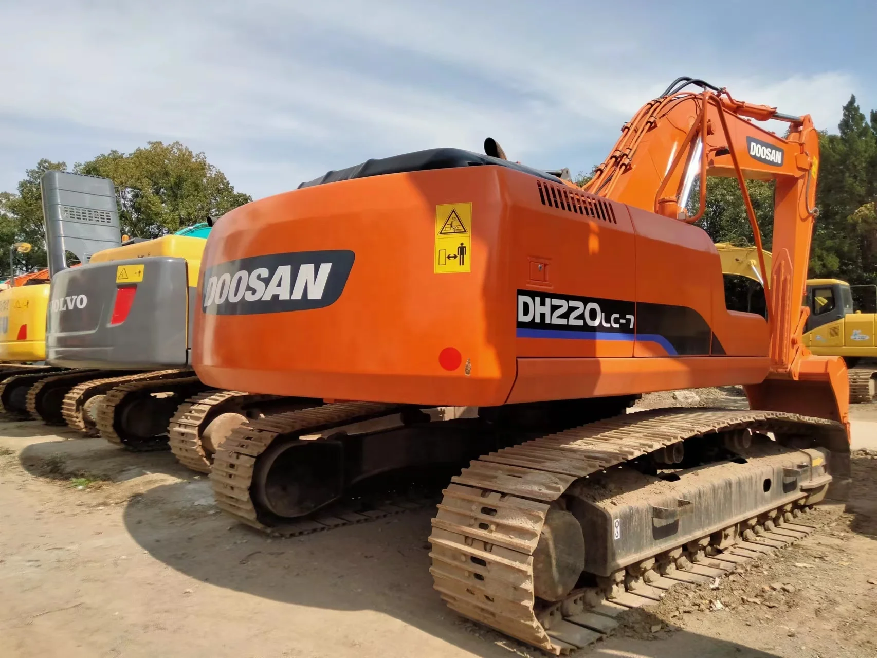 Doosan б/у dh220LC-7 экскаватор/Doosan 220 225 колесные экскаваторы doosan 220LC-7/215/220-7 гидравлический гусеничный экскаватор