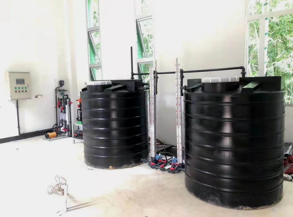 Automatic PAC PAM water treatment chemical sodium calcium hypochlorite granule dissolving and dosing system