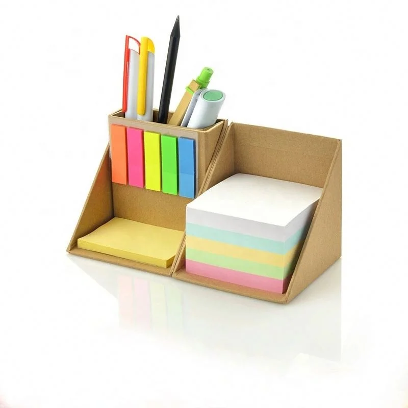 Custom Sticky Note 3x3 Inch 100 Sheets Per Pad 6 C Acrylic Memo Pad Business Promotion Gift Sets Luxury Corporate Tech