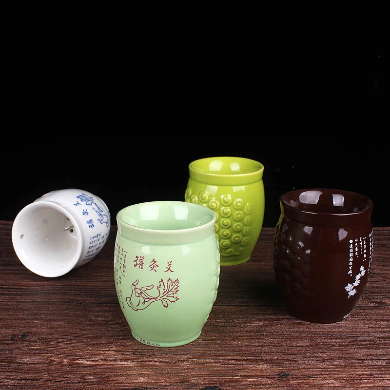 Traditional Chinese Medicine Ceramic Moxibustion Cups Massager