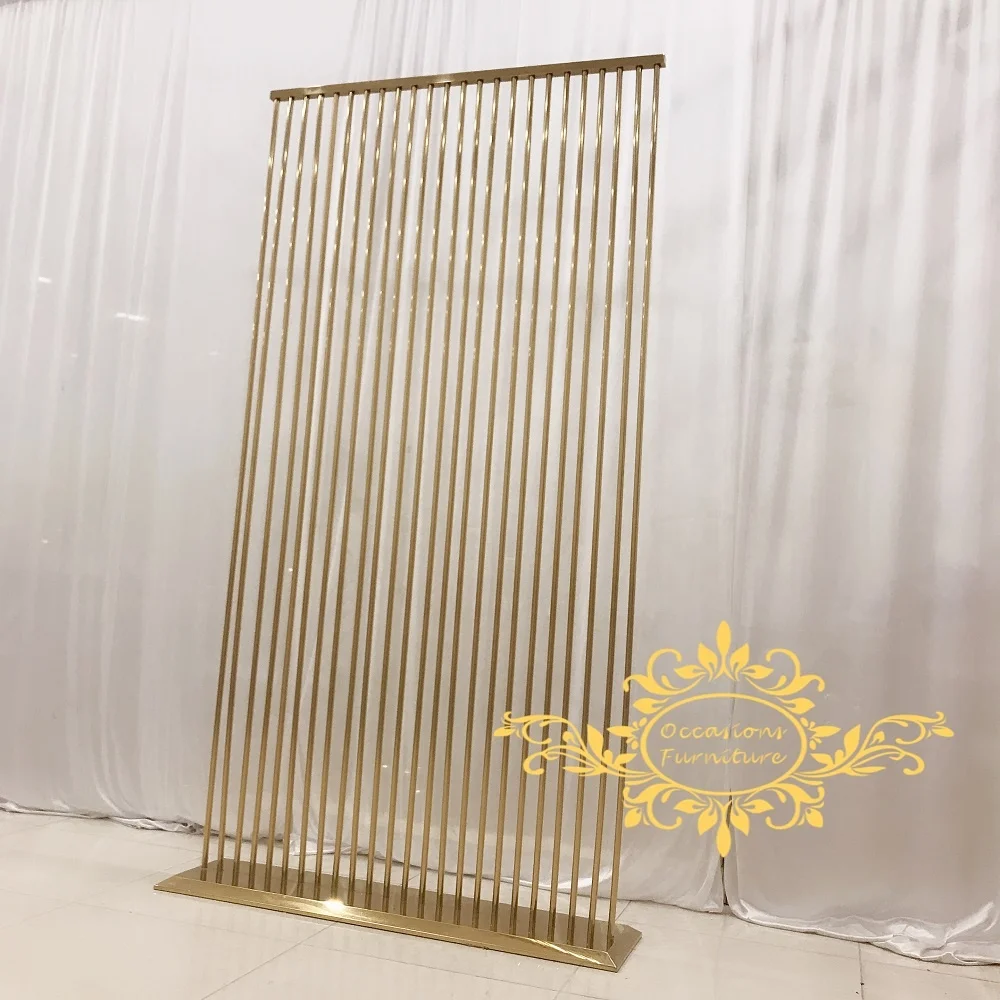 Harp shape Tubes Stand decorative stainless steel wall panel events party design Wedding Backdrops