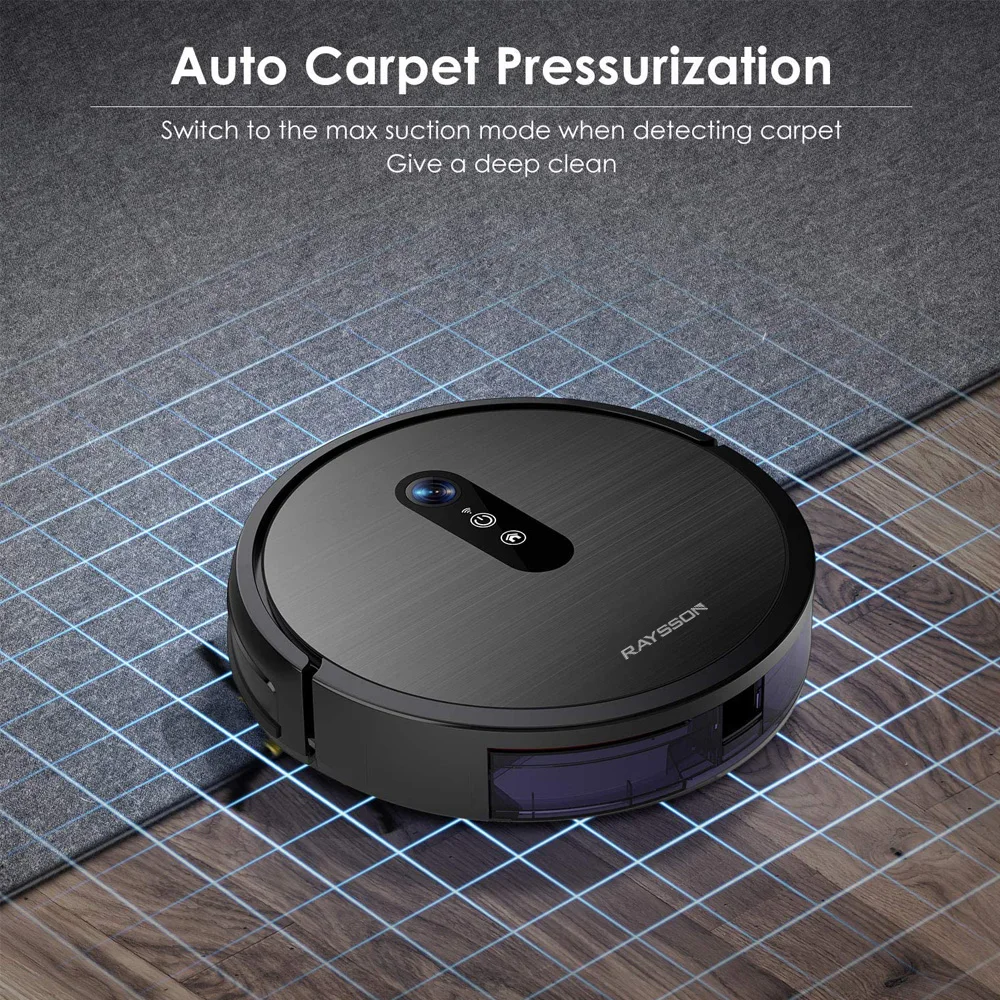 High-level VSLAM App map setting area cleaning automatic Intelligent sweep mopping Alexa google home voice robot vacuum cleaner