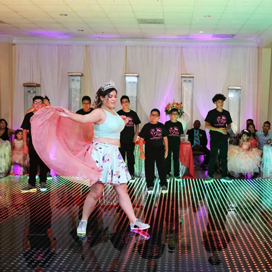 
Super Thin Wireless Disco DJ Light Up Led Digital Dance Floor For Wedding Party Event Sale 