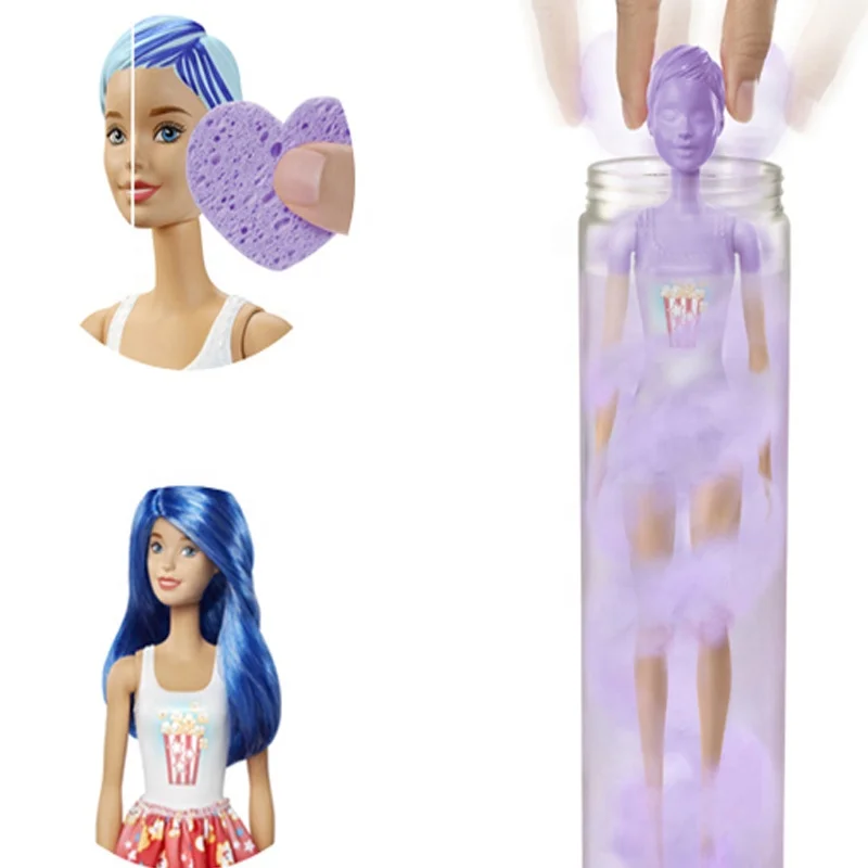 DIY Dolls color changes toys in different scenes Free creation Coloring Magnetic Box girl