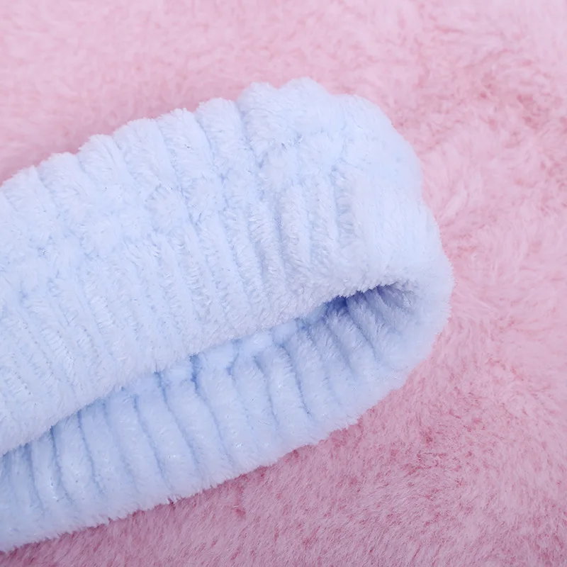 New OMG Letter Coral Fleece Wash Face Bow Hairbands For Women Girls Headbands Headwear Hair Bands Turban Hair Accessories