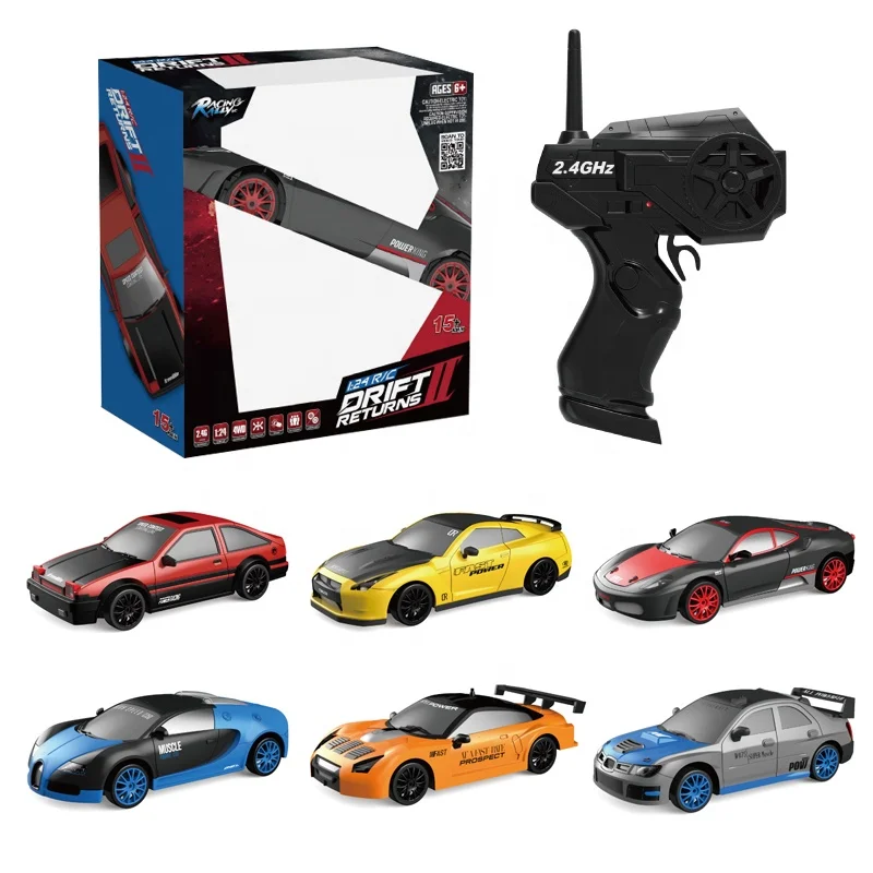 2 4G радиоуправляемая игрушка высокоскоростной гоночный 1:24 RC Дрифт автомобиль для детей