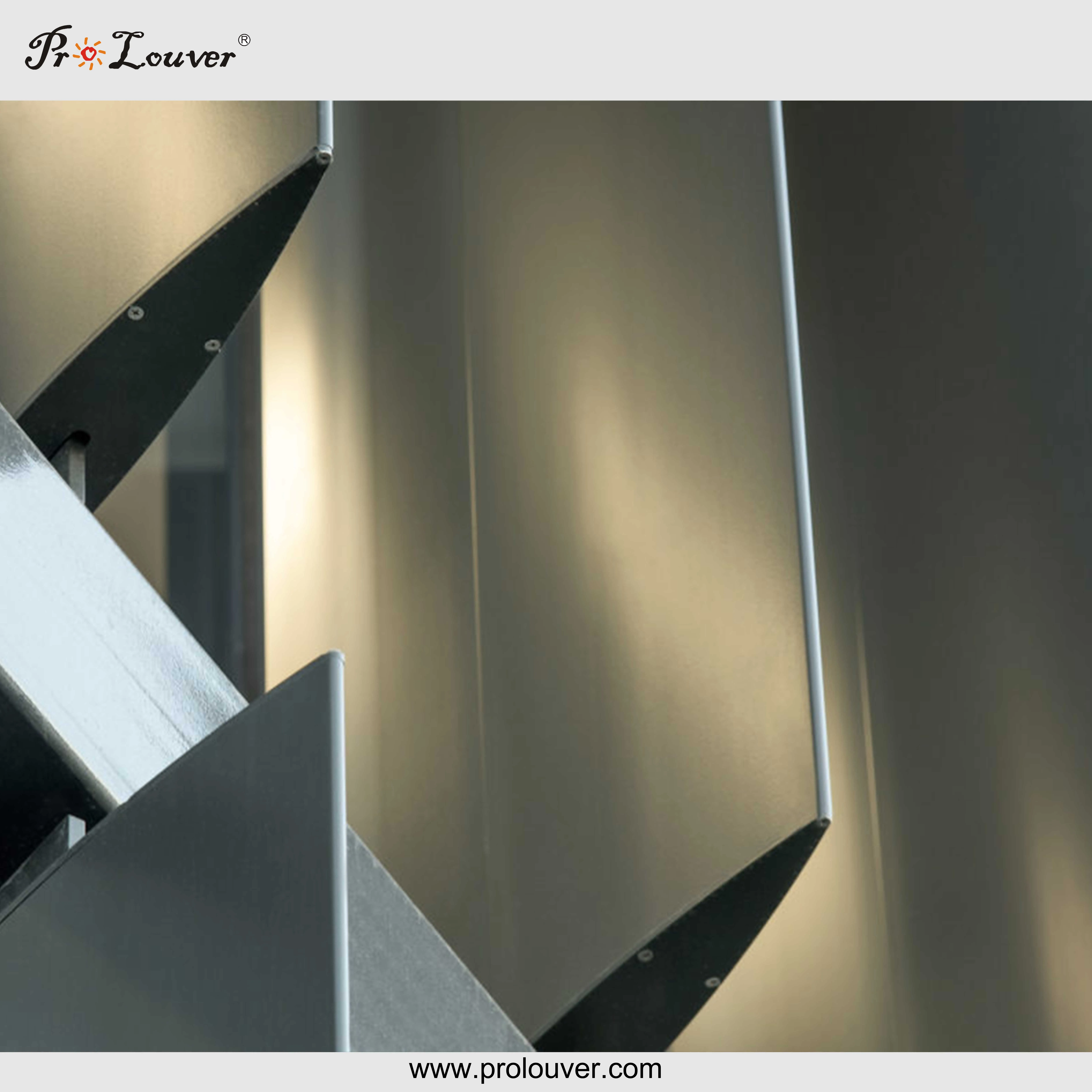 Vertically Aerofoil Sun Louvre, Aluminum Sun Louver