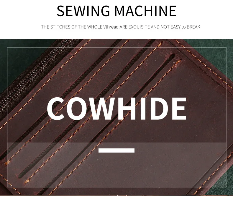 JIANUO smart wallet for mens wallets slim genuine leather man wallet