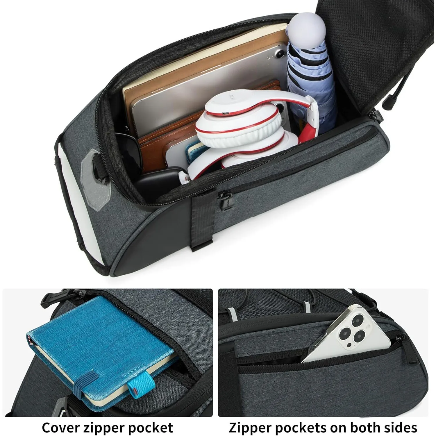 Promotional Electric Bike Bag Trunks Bicycle Frame Bag Versatile Usage Rear Rack Pack