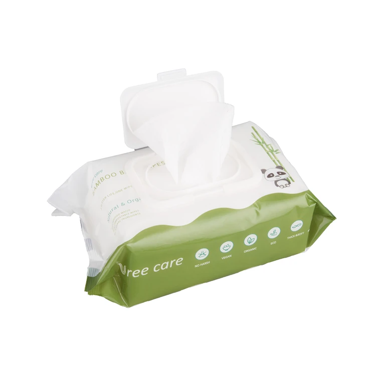 Best natural bamboo baby wipes free from harmful chemicals biodegradable wet wipes face and hand compostable baby wet wipes
