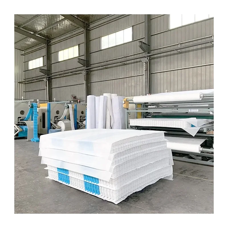 New fully automatic machines 5 zones 2.3mm Independent vaccum rolling mattress pocket spring materials