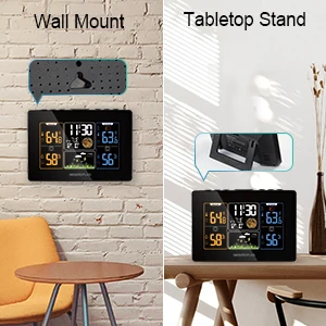 INKBIRD 2022 Hot Selling Evertop Digital Color Forecast Barometer Wireless Indoor Outdoor Thermometer Weather Forecast Weather