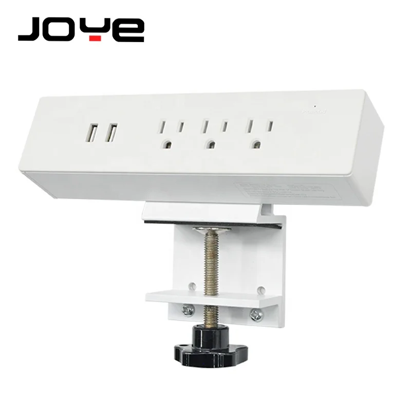 UL listed US Office Clamp Mounting 3 AC 2 USB electrical extension plugs and socket