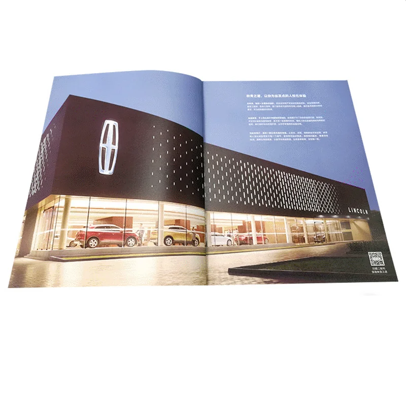 Wholesale customized hardcover brochures printed on demand