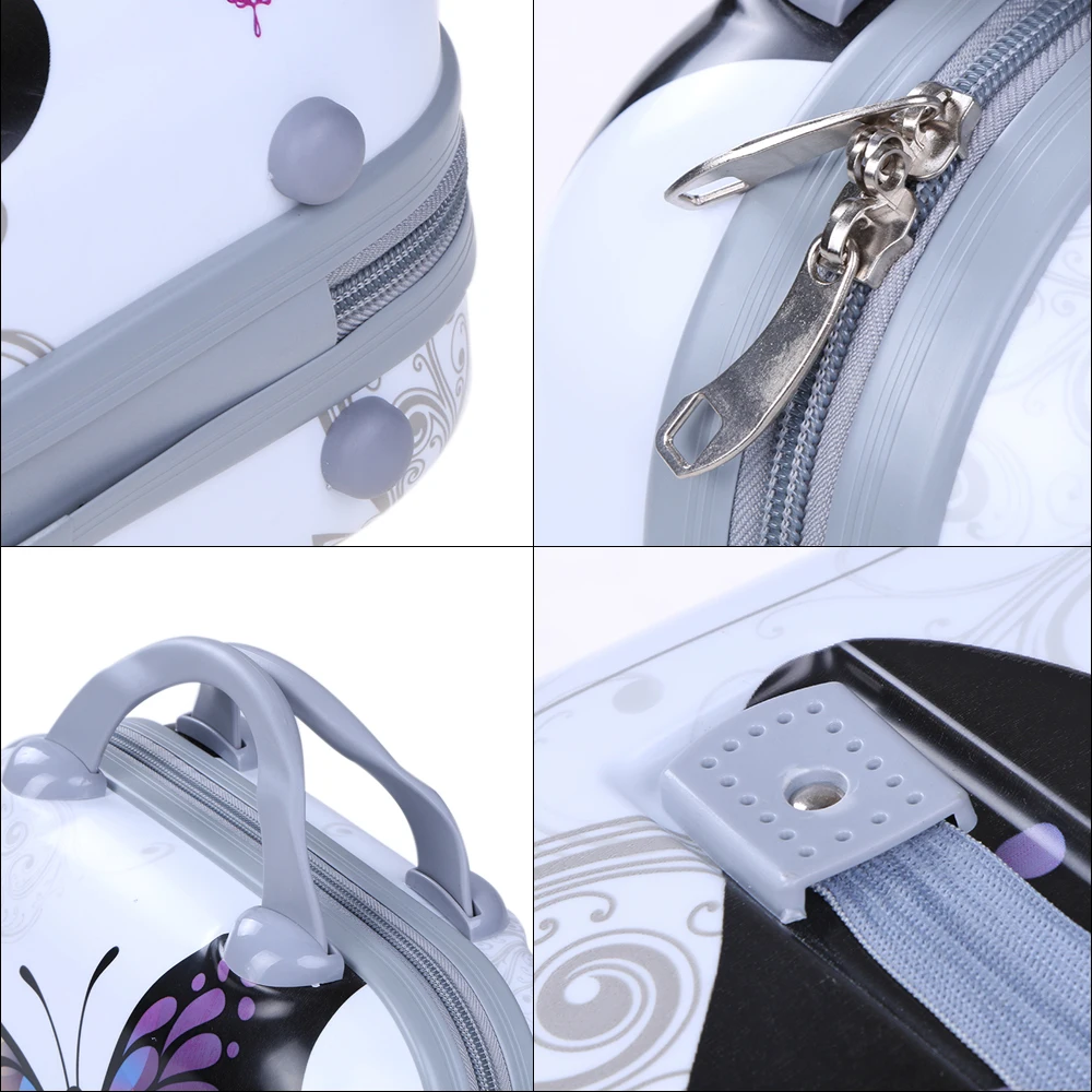 
Fashion Print 3D Butterfly PC material 2 piece makeup bag cute cosmetic case 