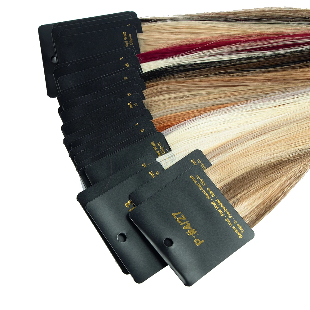 Sample raw hair color ring human hair extensions customized logo popular color ring for extensions