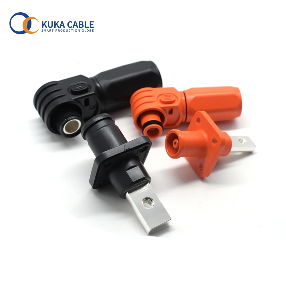 New energy 120A 200A high current 6mm 8mm HV connector energy storage system lithium battery terminal connector