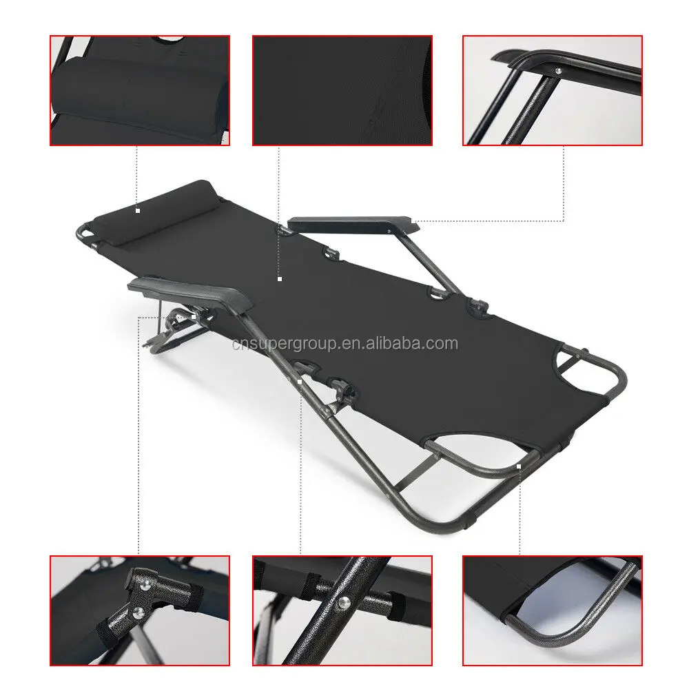 Popular foldable recliner lounge chair garden furniture