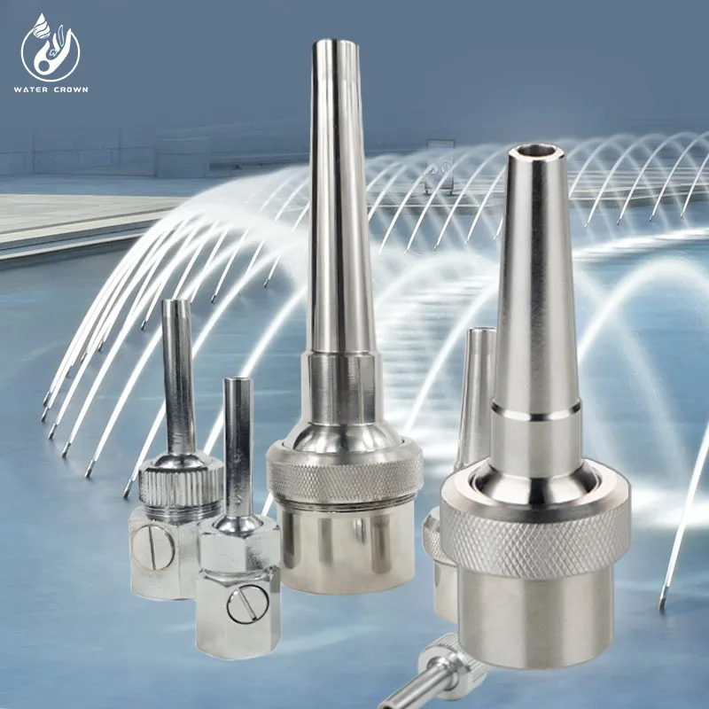 Stainless Steel Jet Water Fountain Nozzle Hight Quality  Adjustable Direct Water Dancing Fountain Nozzle
