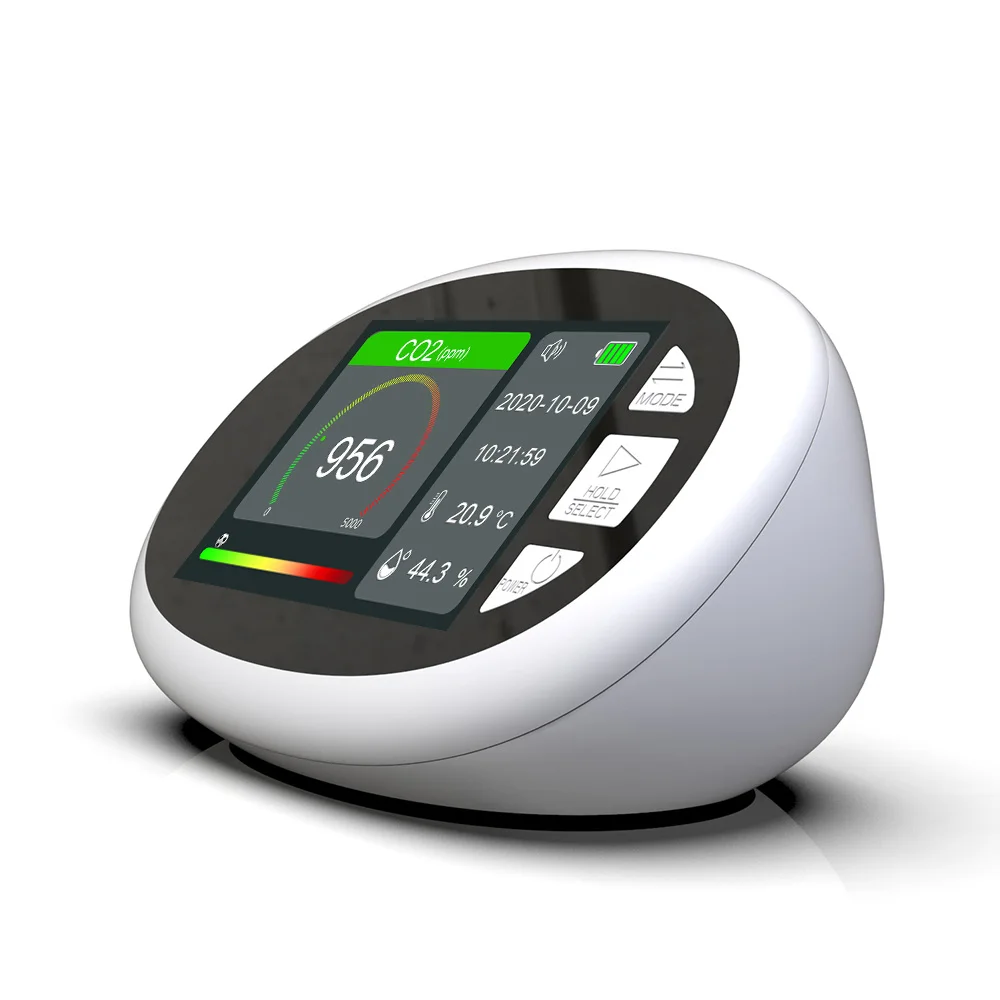 co2 monitor with greenhouse compensation calibration air quality monitor pm2.5 air quality detector