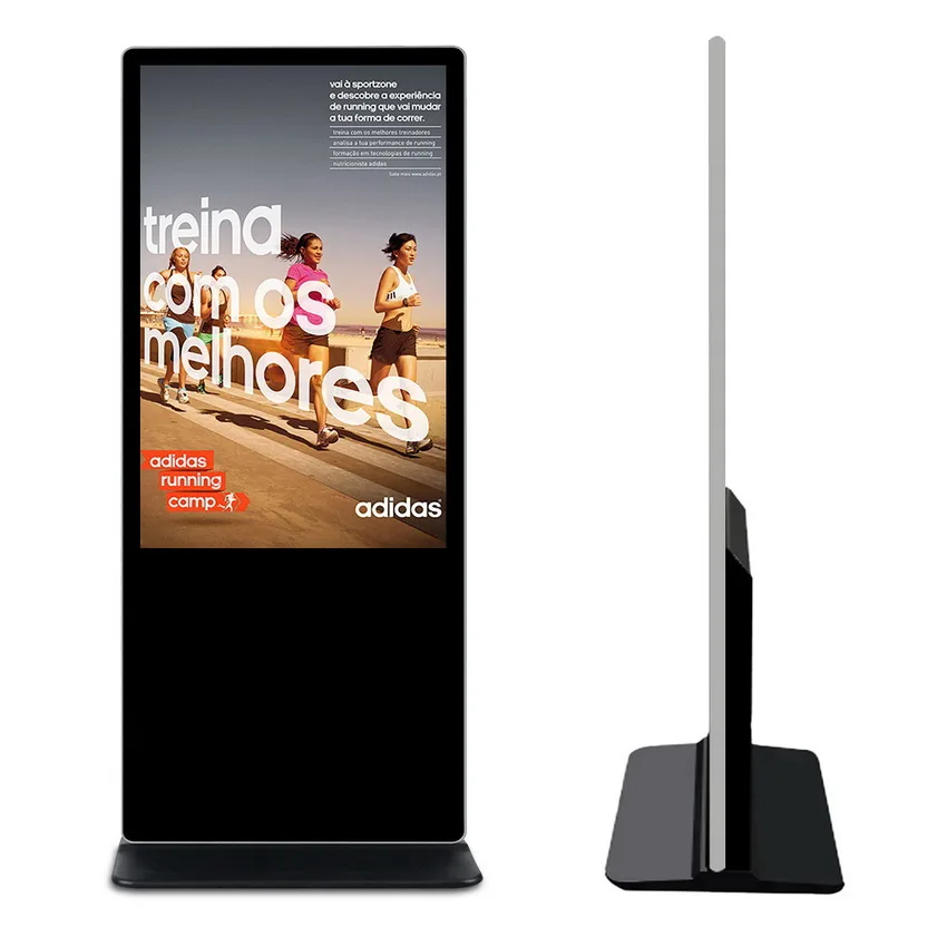 commercial display 55 inch floor standing touch screen kiosk lcd advertising display totem