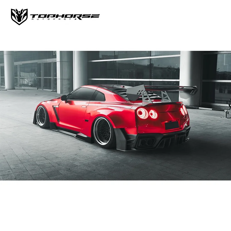 Nissa-n GTR R35 Facelift Body Kit Bumper Hood Side Skirt Spoiler Diffuser FRP/CF Material