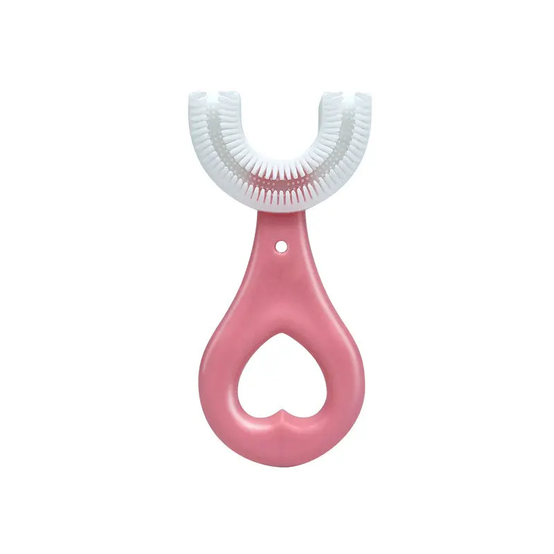 Children U Shape Toothbrush Kid Portable Toothbrushes Baby Silicone Toothbrush Newest 2 To 12 Years Kids Drop shipping