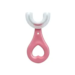 Children U Shape Toothbrush Kid Portable Toothbrushes Baby Silicone Toothbrush Newest 2 To 12 Years Kids Drop shipping