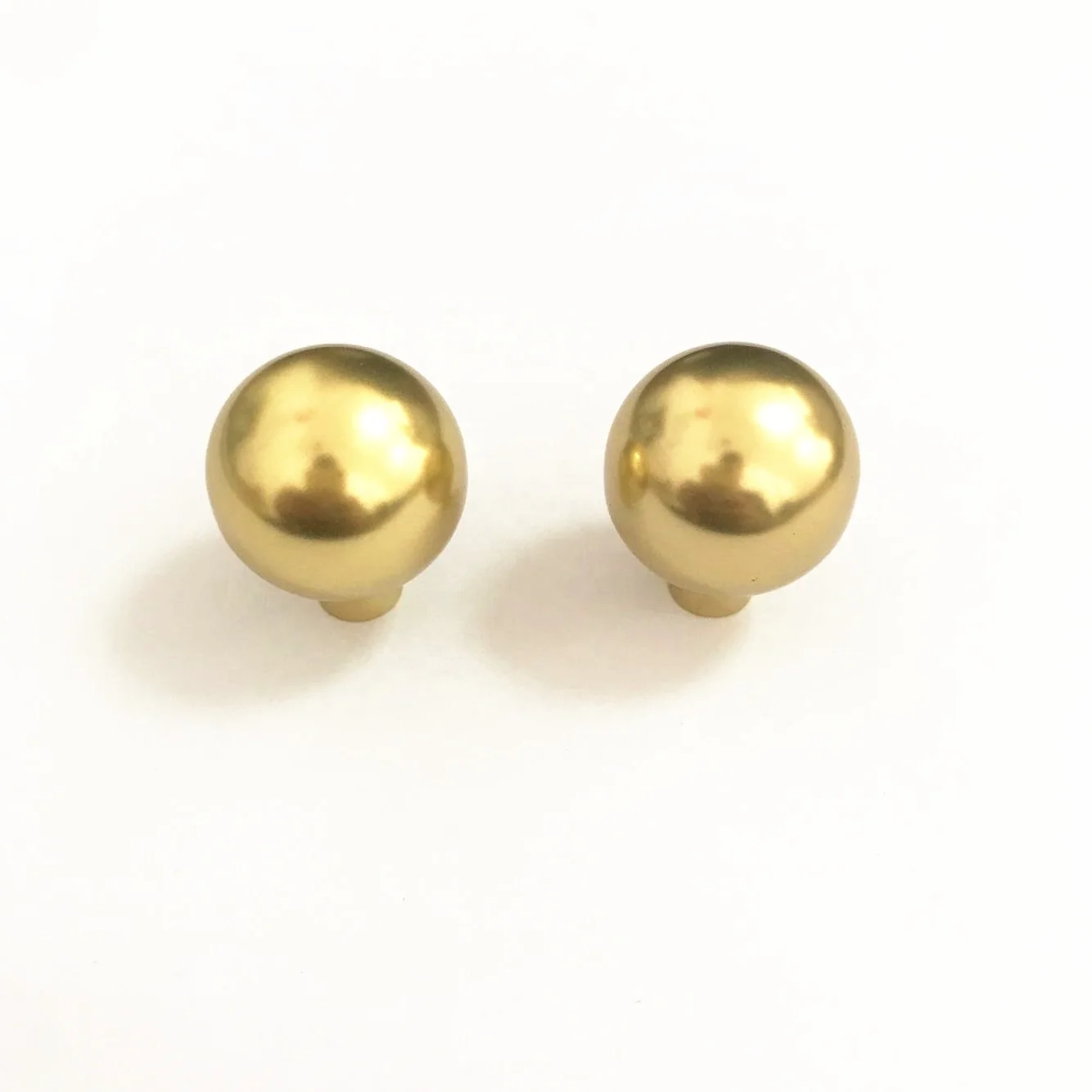 Solid Round Ball Brass Gold Drawer Handle Knob For Furniture Cabinet Door D1366