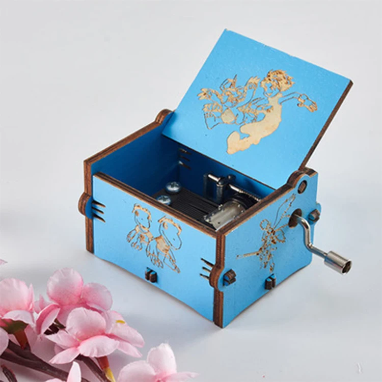 Factory wholesale custom wooden wedding favors gifts music boxes for children