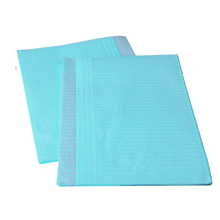Dental Manufacturer Colorful Waterproof Disposable Dental Bibs for Patient